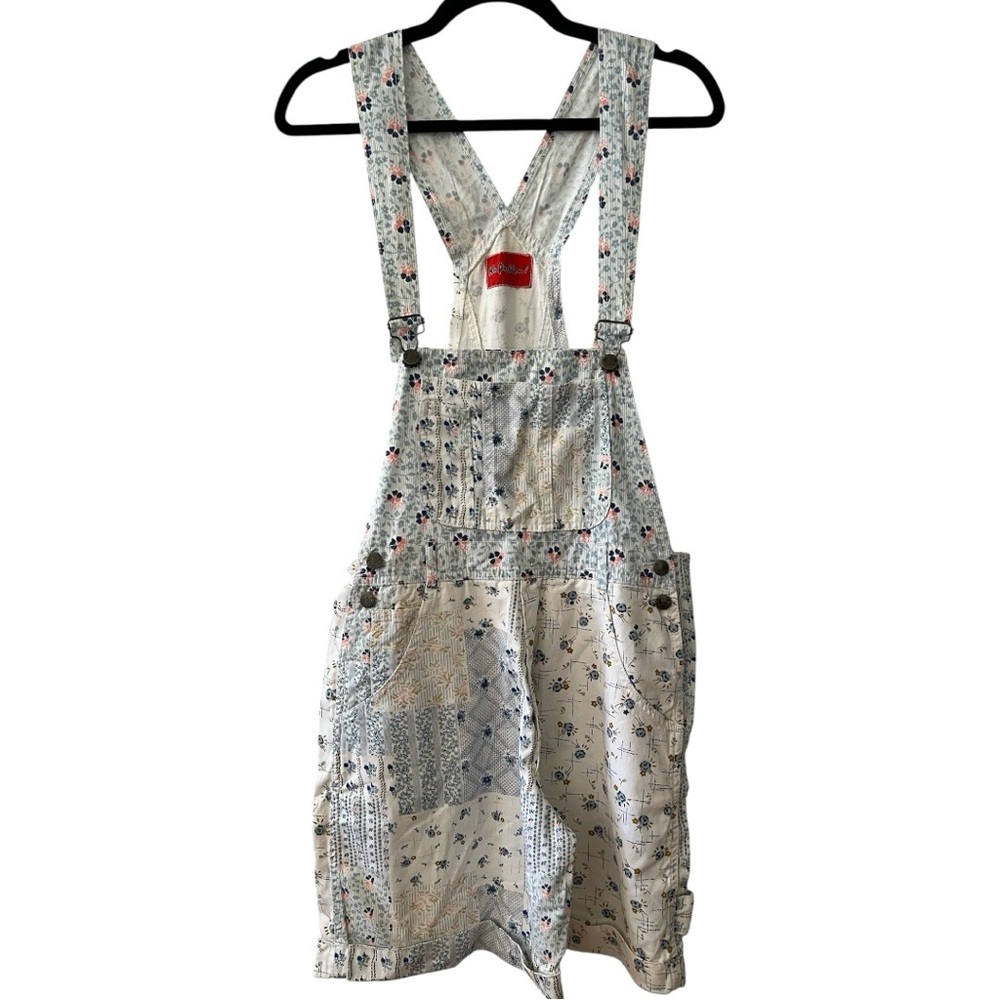 Vintage Floral Patchwork Cottagecore Retro 90s/Y2k Shortalls Overalls